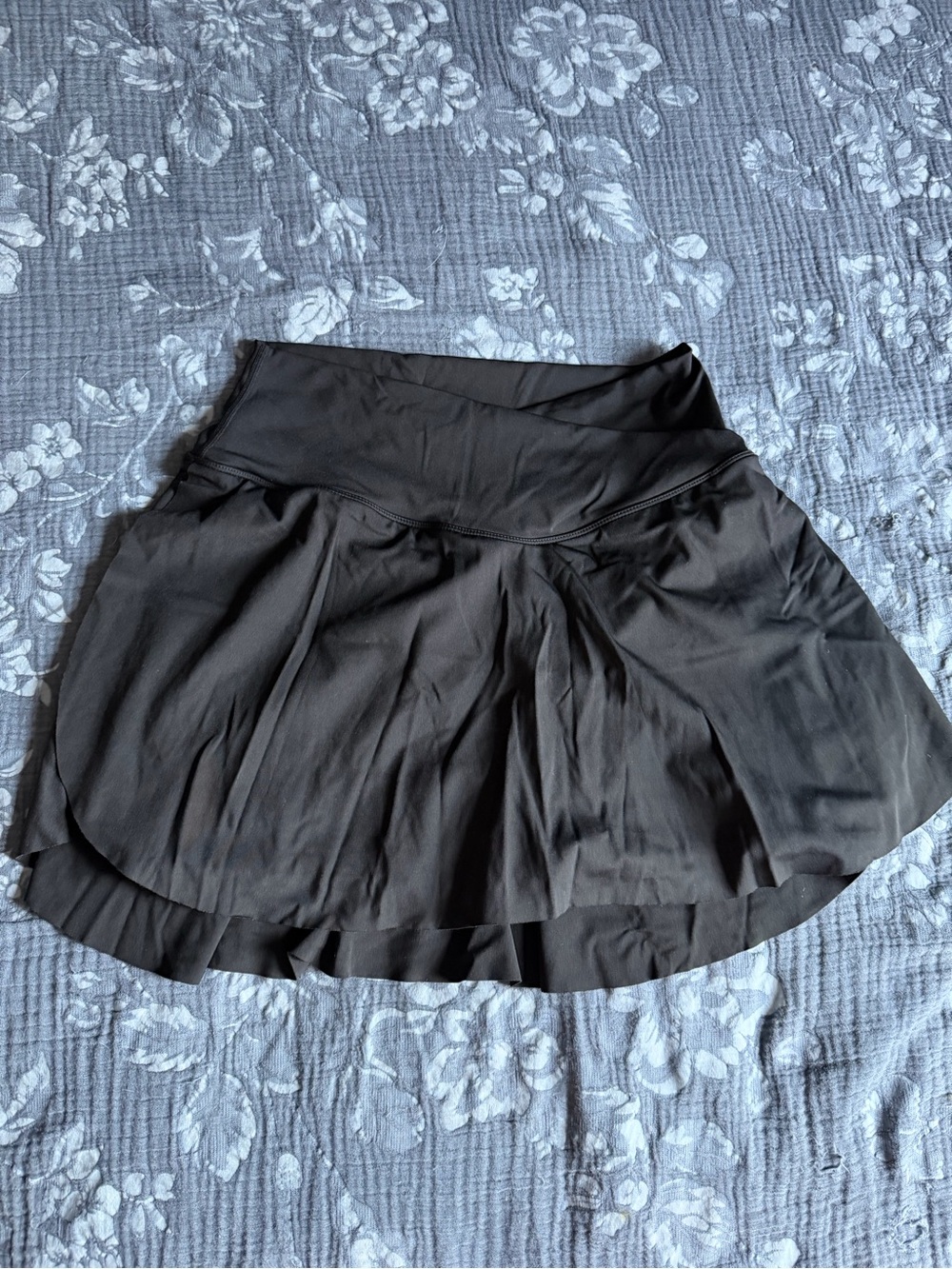Women’s Black Athleisure Mini Skirt with Inner Shorts